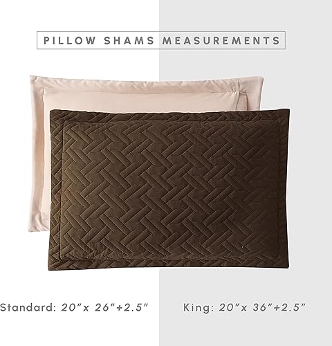 Miniatura 4 de Elegant Comfort Juego de colcha reversible acolchada de 3 piezas con fundas de almohada, exquisitas costuras majestuosas para todas las estaciones,