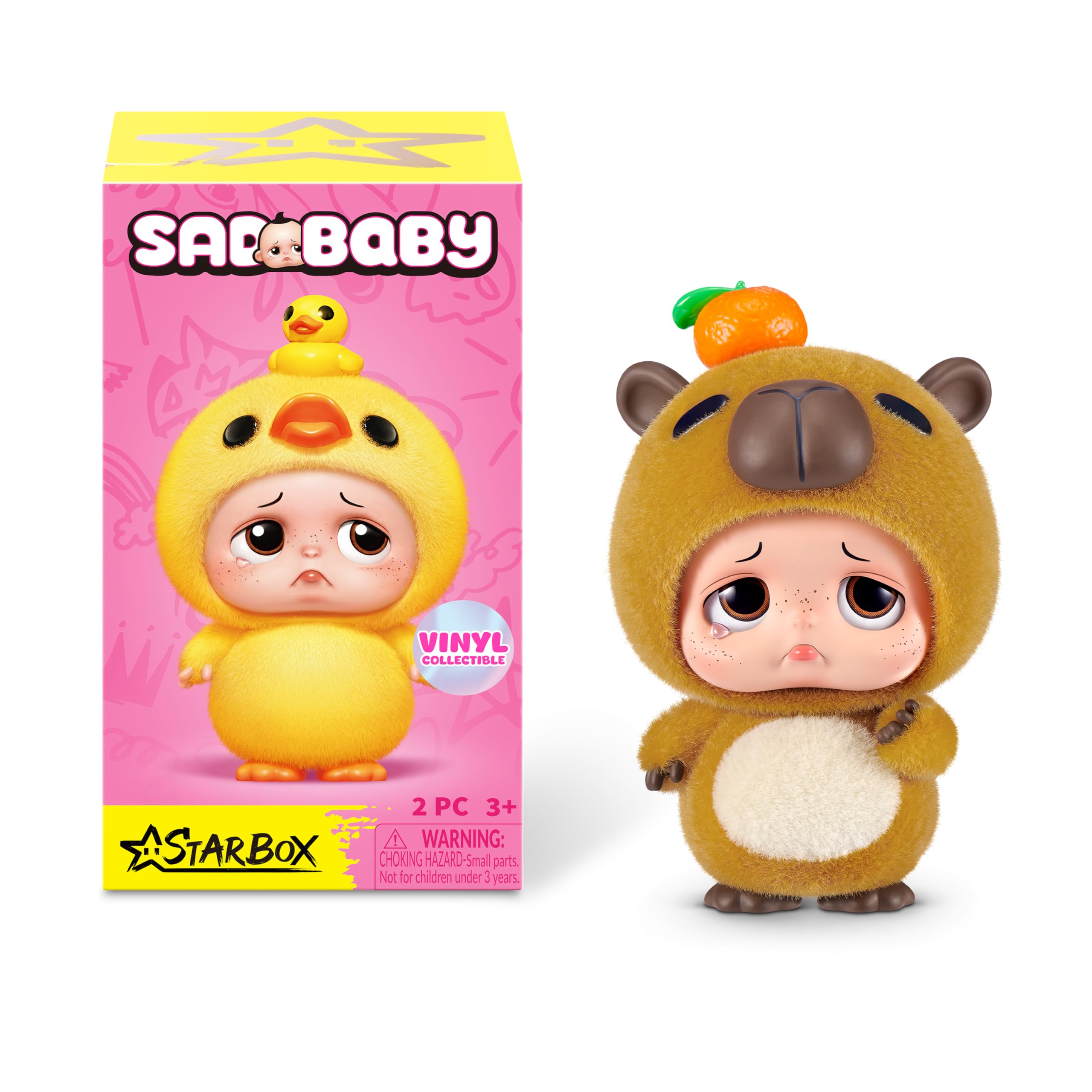 Sad Baby Starbox Animals Series 1 Blind Box Collectible Figurine by Starbox – Cute Animal Character Toy with Emotional Expressions, Surprise Collectible for Kids Ages 3+
