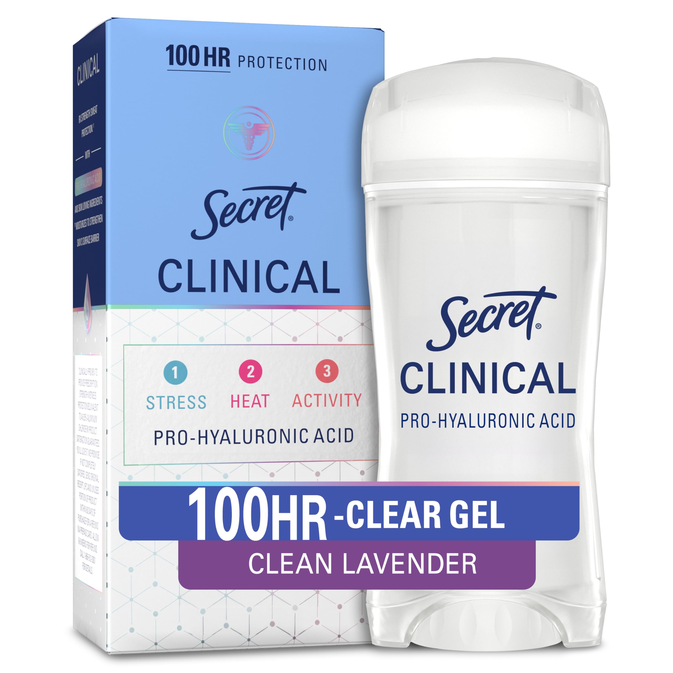 Secret Clinical Strength Clear Gel Women's Antiperspirant & Deodorant Ooh-La-La Lavender Scent 2.6 Ounce-image-14
