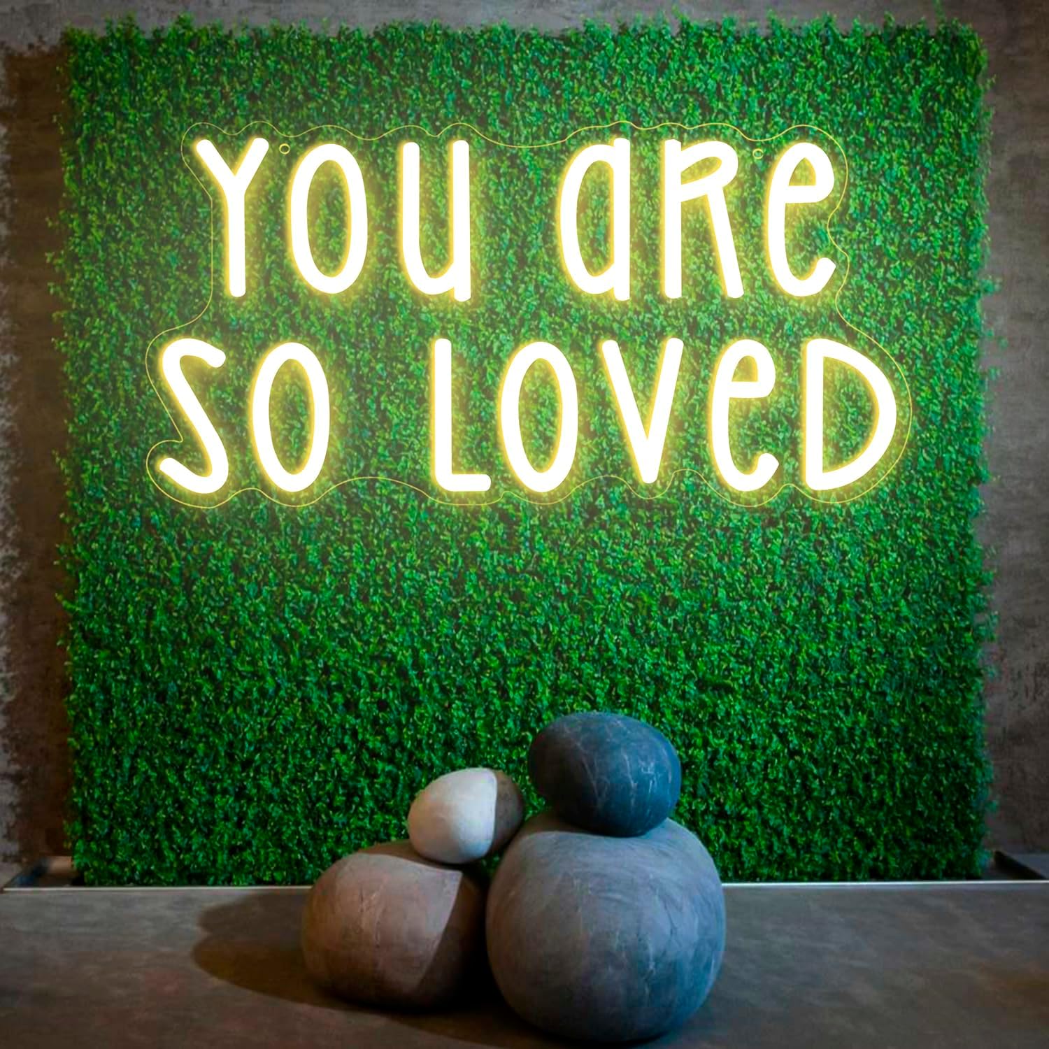 You Are So Loved Neon Sign Dimmable Neon Signs for Wall Decor Inspirational LED Signs USB Light Up Sign for Little Girl Toddler Girl Room Decor Nursery Bedroom Living Room Decoration - Image 7