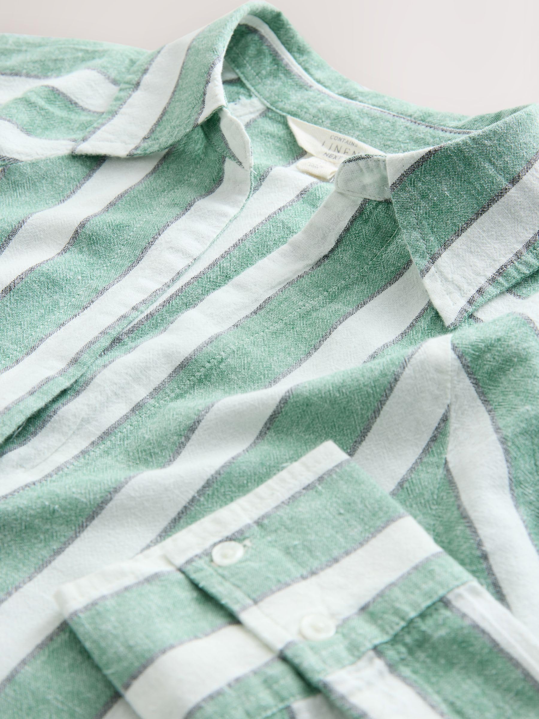 NEXT Donne Camicia Estiva con Lino | Adulto, Standard, Lavabile in lavatrice