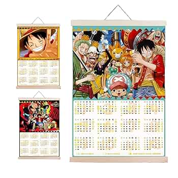 Amazon.co.jp: [WUKO] ONE PIECE 周辺 カレンダー 巻物 絵を掛け