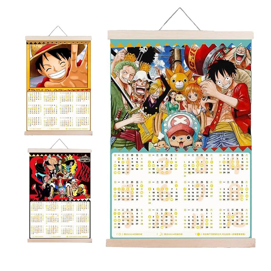 Amazon.co.jp: [WUKO] ONE PIECE 周辺 カレンダー 巻物 絵を掛け