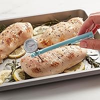 Vista 4 de KitchenAid KQ901 Termómetro de alimentos de lectura instantánea para cocina o parrilla, rango de temperatura: 20F a 220F, dial de 1 pulgada, manga