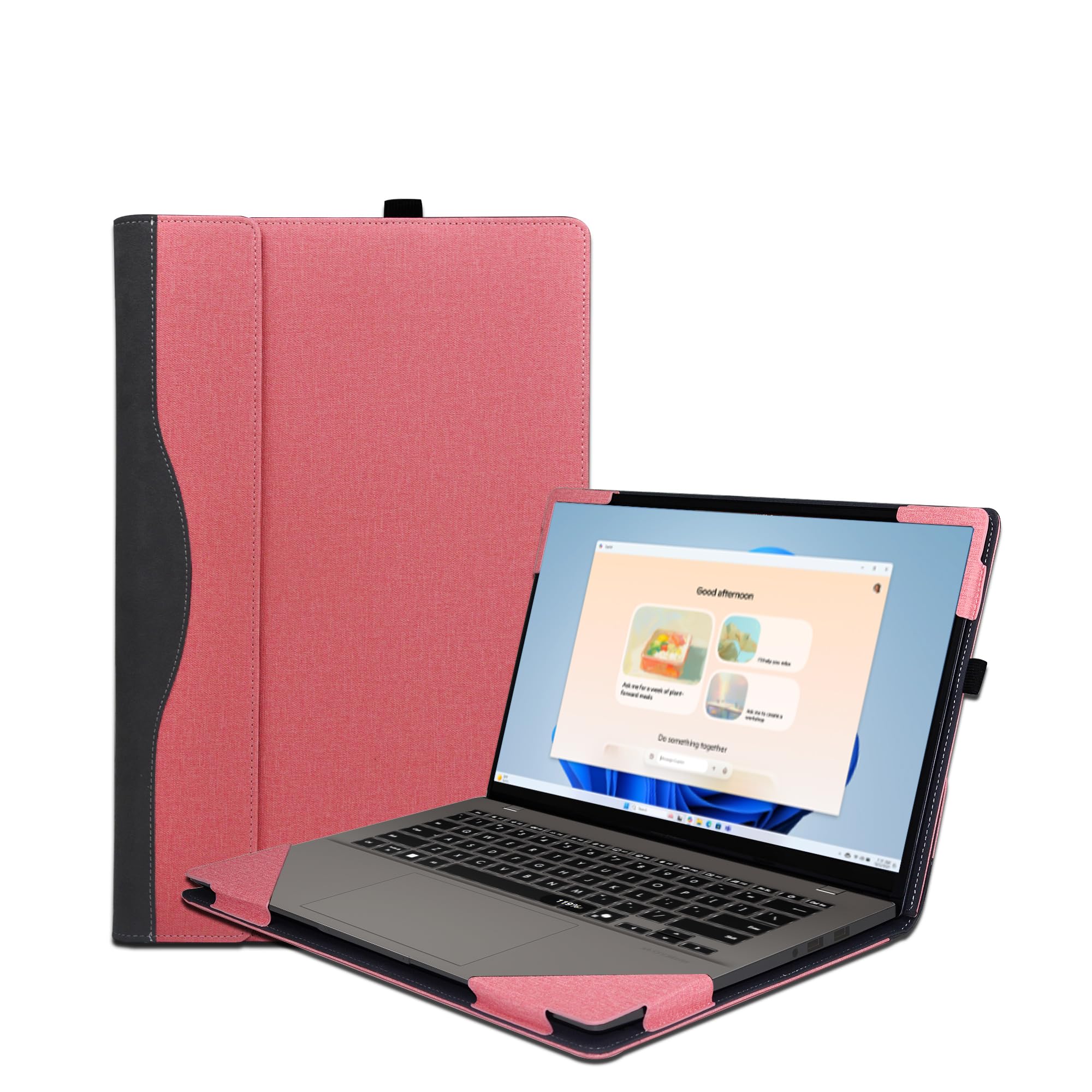 Laptop Case Cover for ASUS Vivobook 14 (M1407 /X1407) & S14 S3407 & for Vivobook14 Flip TP3407 Sleeve PU Leather Bag 14'' Notebook PC Protective Shell