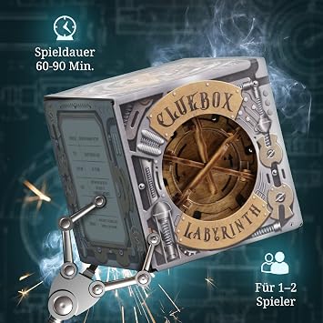 iDventure Cluebox Cambridge Maze Puzzle Box Gift for Men Marble Run Labyrinth Escape Room Game with Secret Compartment Inside Puzzle Game IQ Puzzle for Puzzle Fans Level 4/5