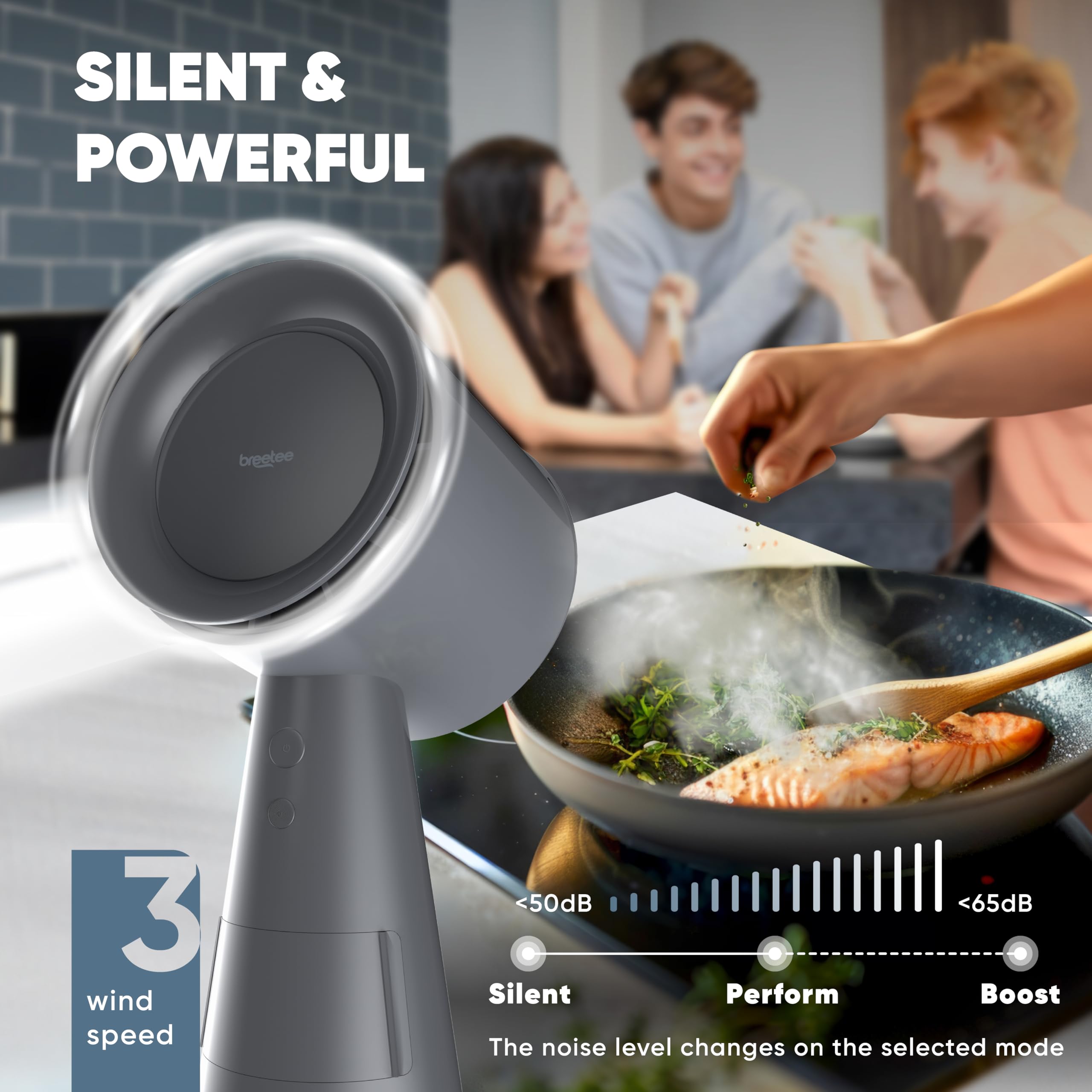 Campana extractora portátil para cocina, potente campana de cocina compacta de 3 velocidades con doble filtro, ventilador de escape de cocina con filtros de carbono para vehículos recreativos 6