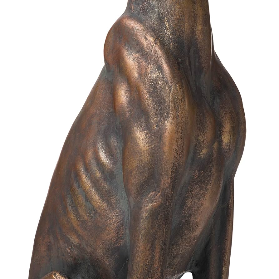 グレイハウンドの置物 ダークグレー Amazon.com: Glitzhome Dog Garden Statues Greyhound Sculpture