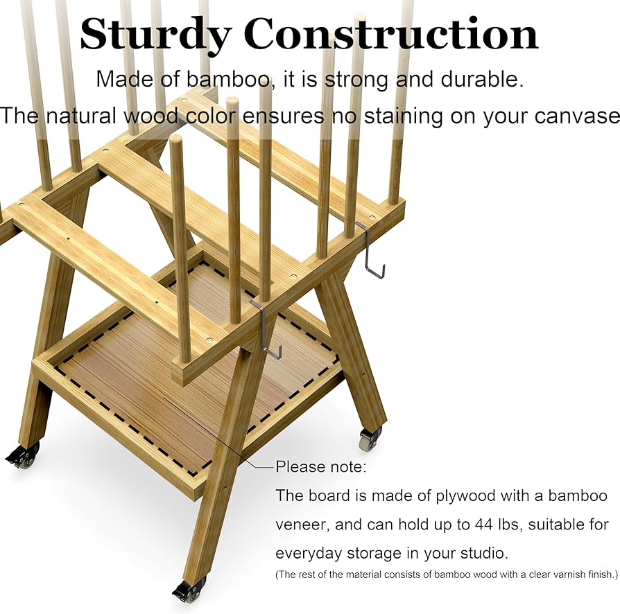 Amazon.co.jp: アート収納ラック キャスター付き収納オーガナイザー