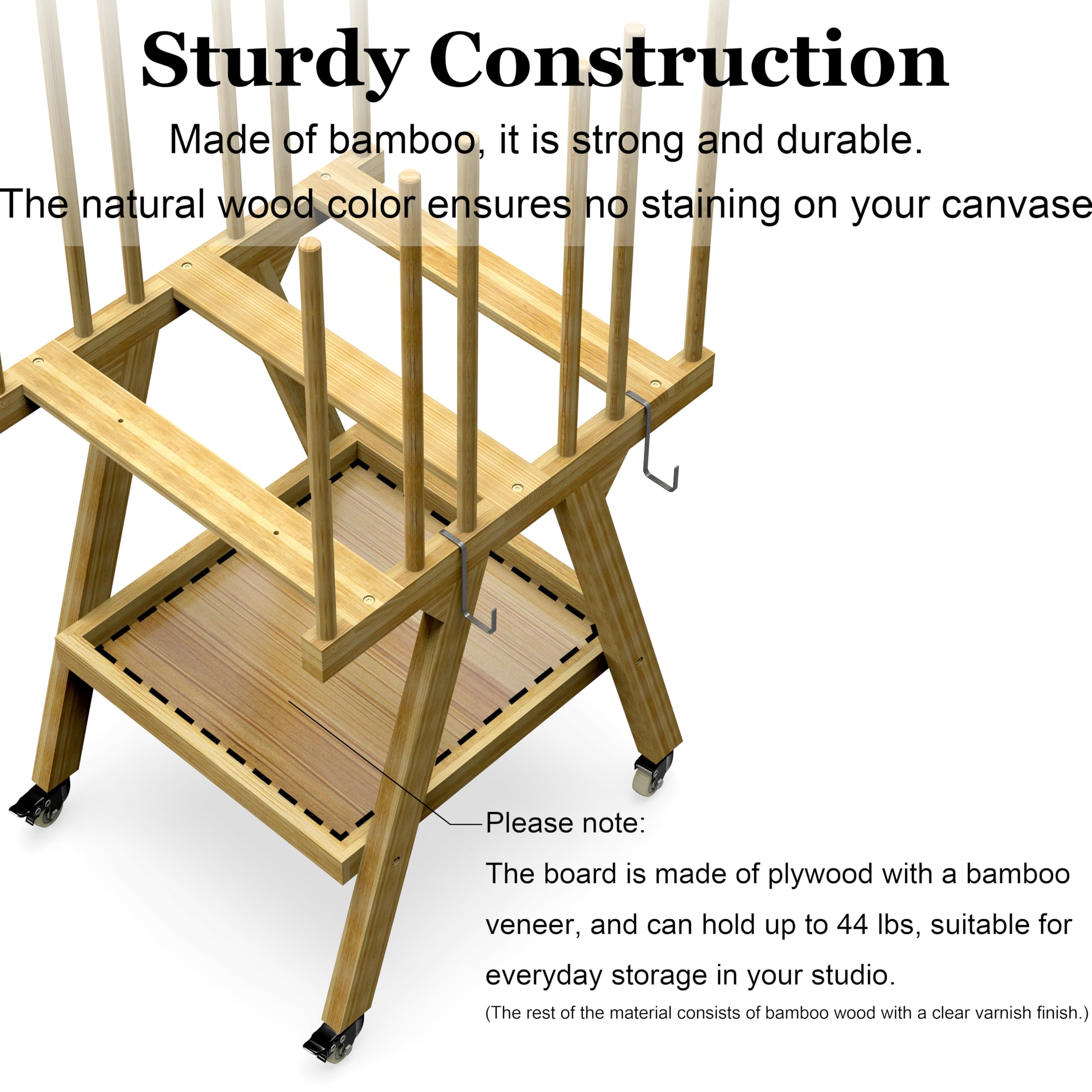 Amazon.co.jp: アート収納ラック キャスター付き収納オーガナイザー