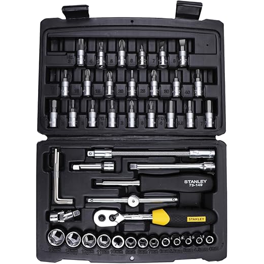 STANLEY 46-Piece Metric Socket & Bit Set