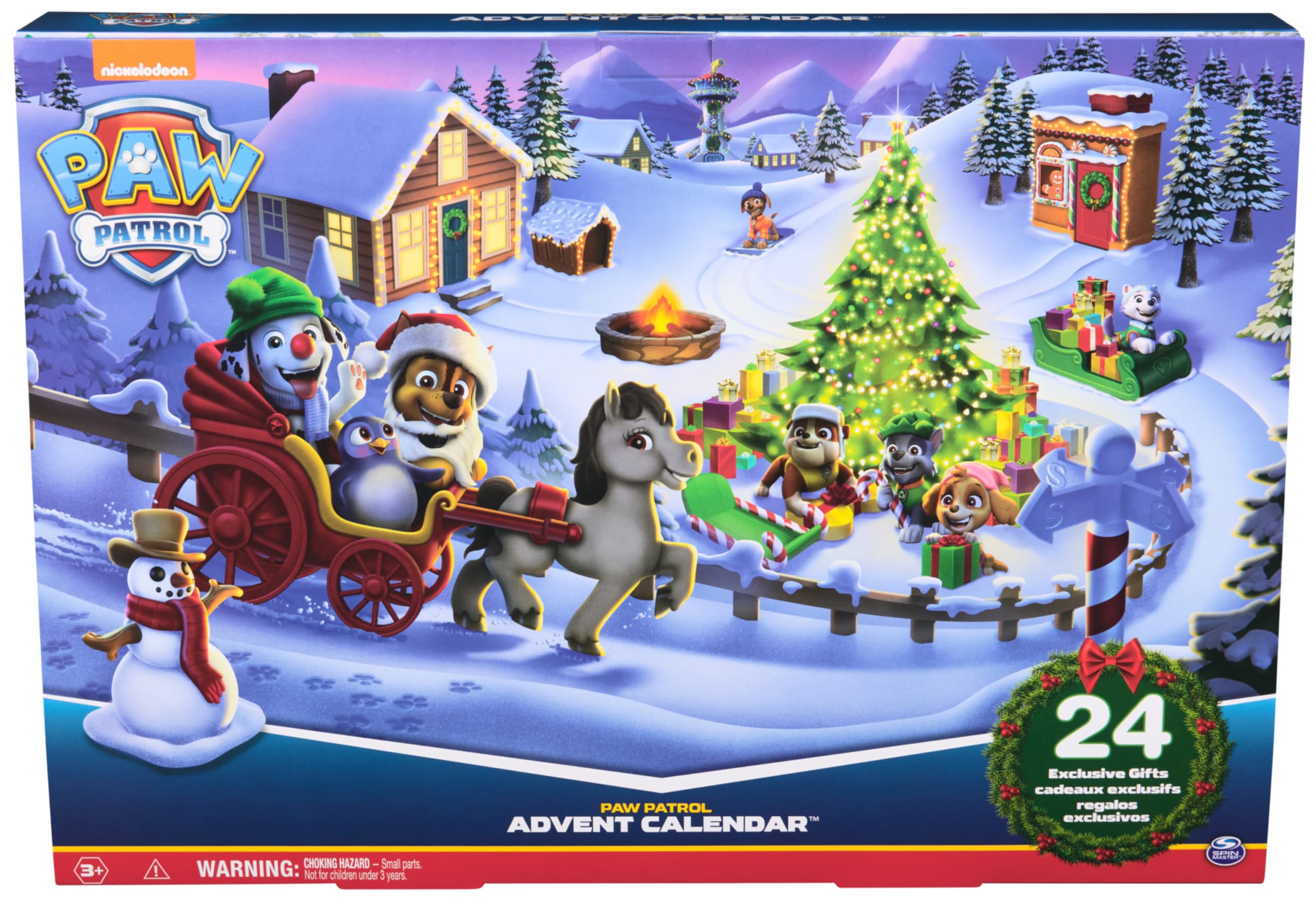 Paw Patrol Patrulla Canina - Calendario DE ADVIENTO 2024 Figuras, Accesorios Y Juguetes - Juegos Infantiles - 6070226 - Juguetes Niños 3 años +