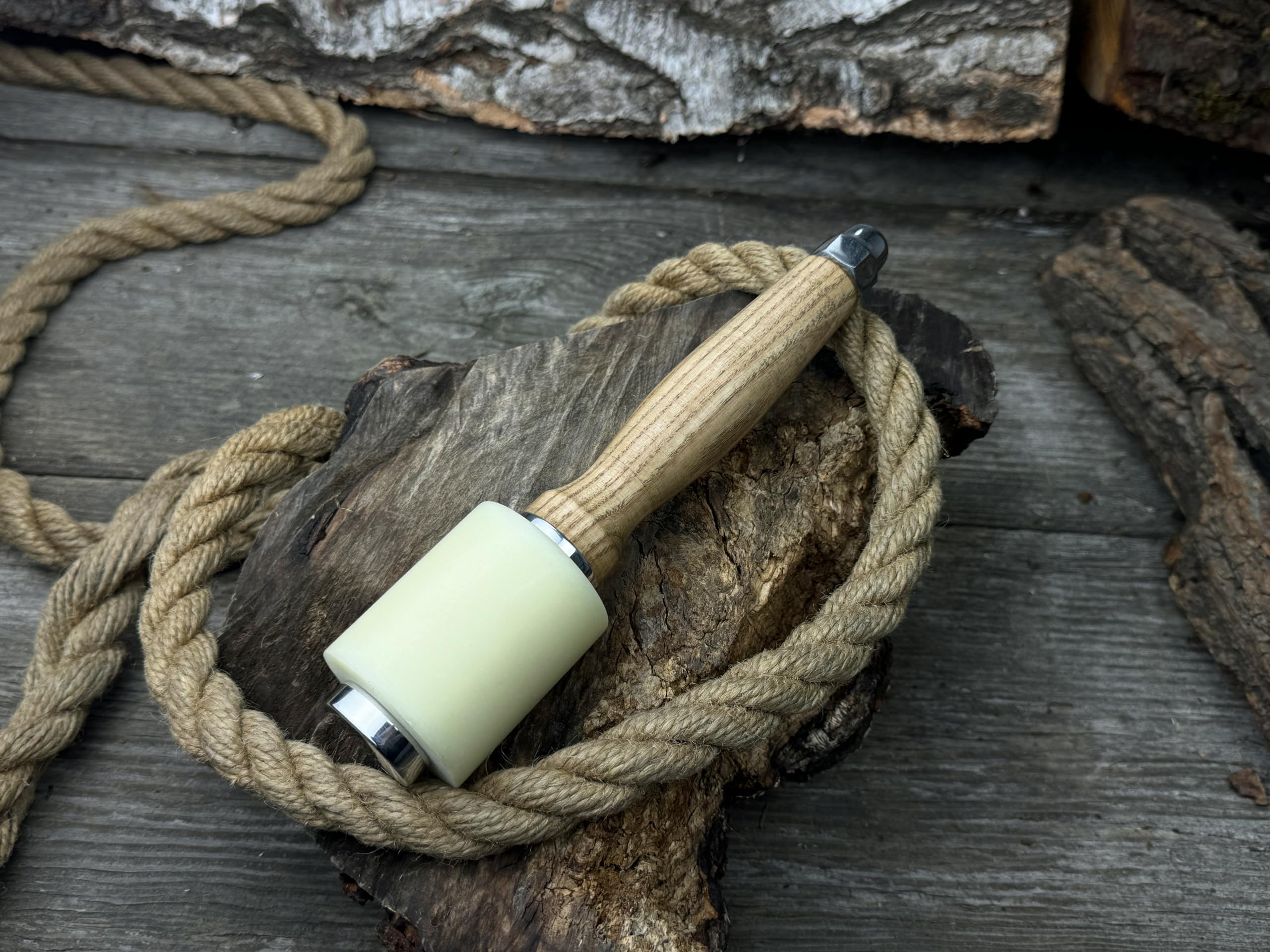 Sharky Handgefertigter Schlägel mit Nylonkopf, 21,5 cm (8,46 Zoll)