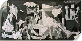 tabloshop Picasso Guernica Canvas Print for Home Wall Art - Extra Large Wall Art, Gift Famous Paintings, Housewarming Gift Idea, Guernica Wall Art (Roll Canvas, 140 x 70 cm)