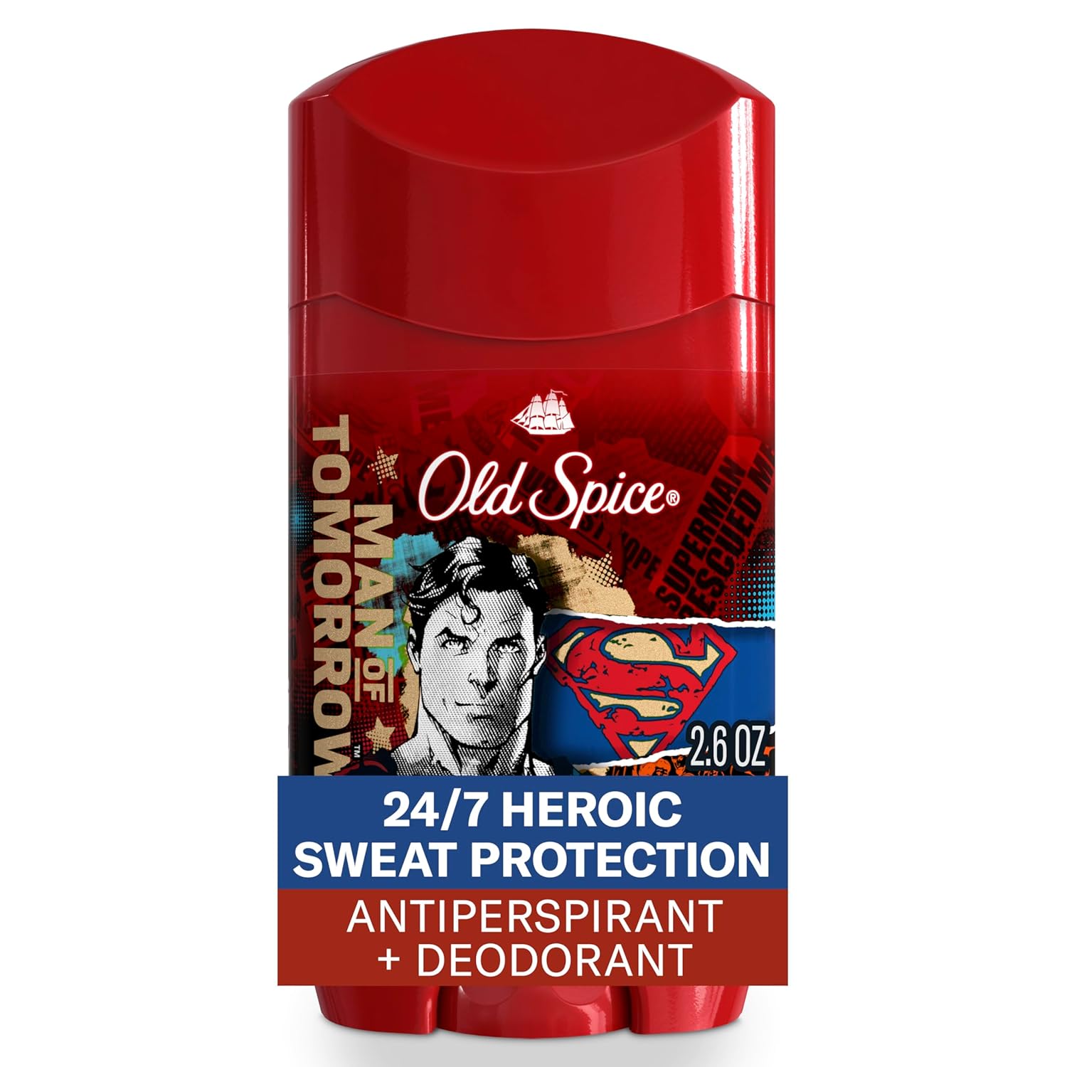 Old Spice Antiperspirant and Deodorant for Men, 24/7 Freshness & Lasting Scent, 24/7 Long Lasting Sweat & Odor Protection, Smell Like a Hero, Superman, Bright Citrus and Cosmos Scent, 2.6 oz Old Spice Antiperspirant and Deodorant for Men, 24/7 Freshness & Lasting Scent, 24/7 Long Lasting Sweat & Odor Protection, Smell Like a Hero, Superman, Bright Citrus and Cosmos Scent, 2.6 oz