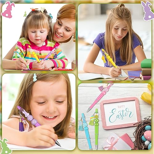 Miniatura 6 de Ladybug - Bolígrafos de cuentas de girasol, bolígrafos de plástico para cuentas, bolígrafos de cuentas surtidas, espaciadores de madera, cuentas