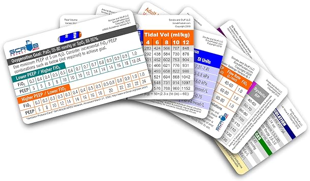 Scrub Pocket Respiratory Therapist Mini Horizontal Badge Card Set