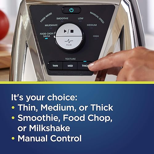 Miniatura 10 de Oster Combo de licuadora y procesador de alimentos con 3 ajustes para batidos, batidos y picar alimentos, incluye 2 tazas y tapas de 24 onzas, gris