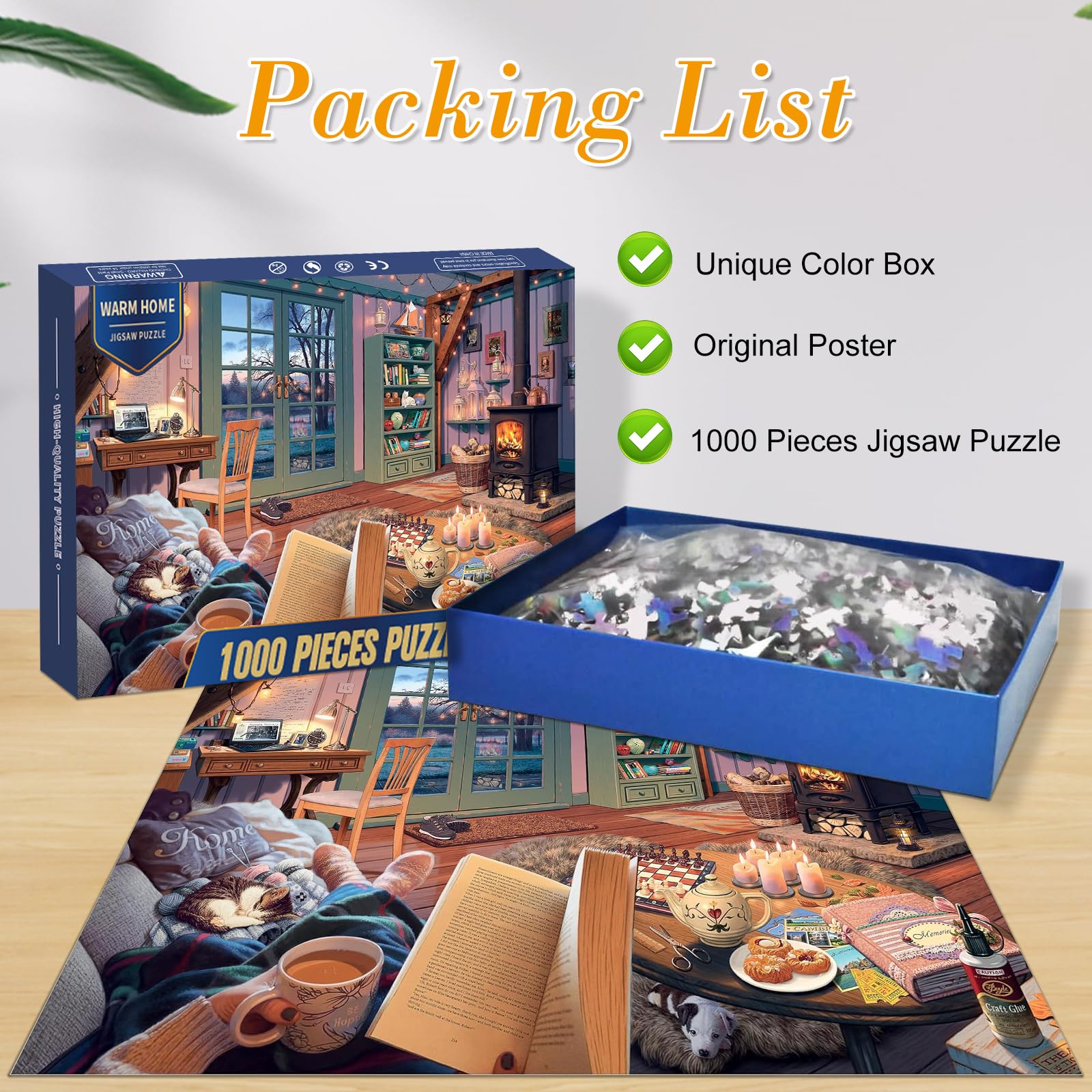 Boloshine 1000 Piece Jigsaw Puzzles for Adults Sustainable Puzzle for Teenagers Gifts Classic Brain Challenge Jigsaw Puzzle - Image 3