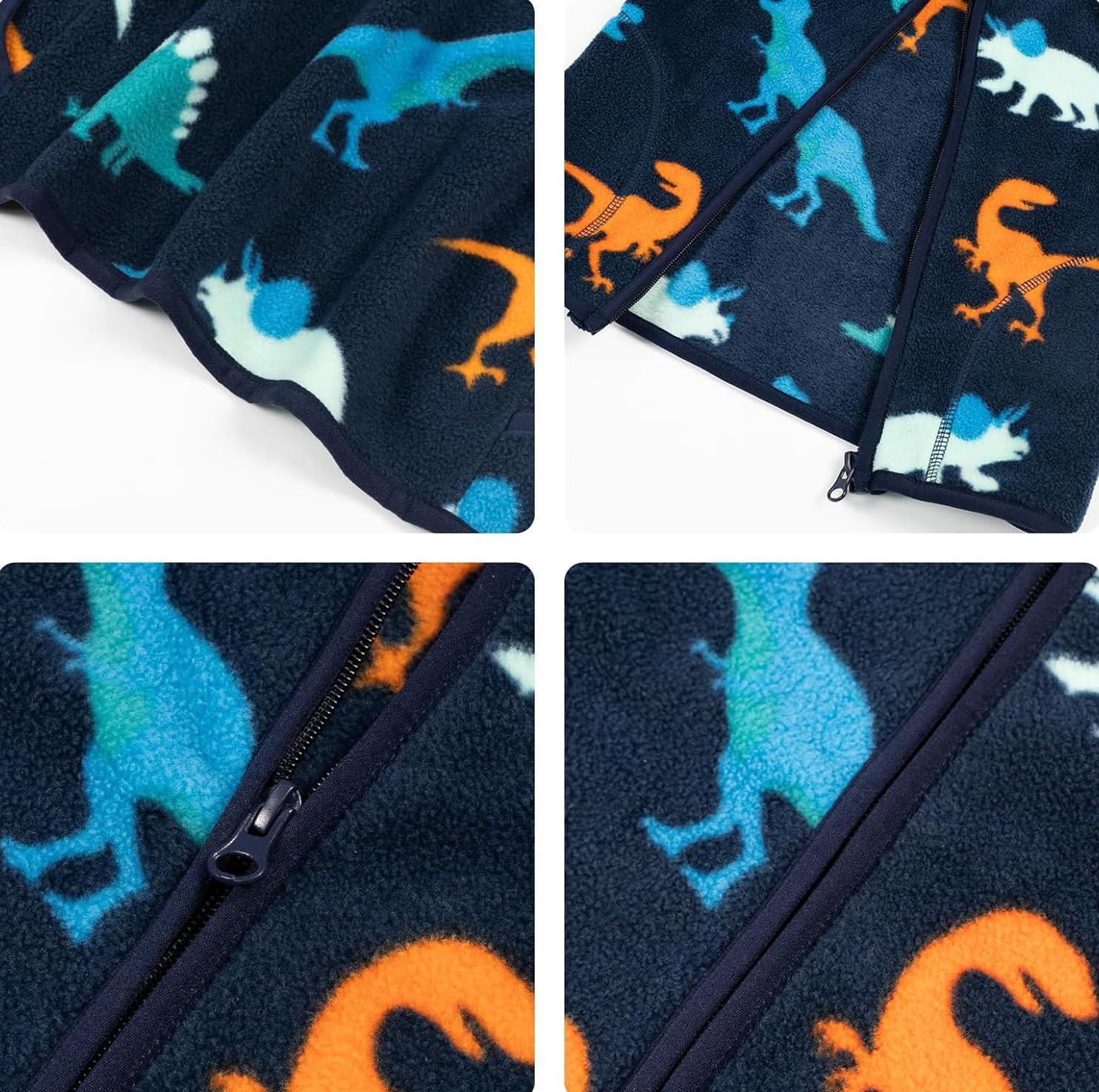 AIWUHE Toddler Polar Fleece Jacket Boys Girls Winter Jacket Fall Sweatshirt Zip-up Light Coat Spring Clothes 1-6 Years - Image 5