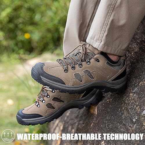 Miniatura 3 de CC-Los Zapatos de senderismo para hombre, resistentes al agua y ligeros, cómodos para todo el día, talla 7.5-13