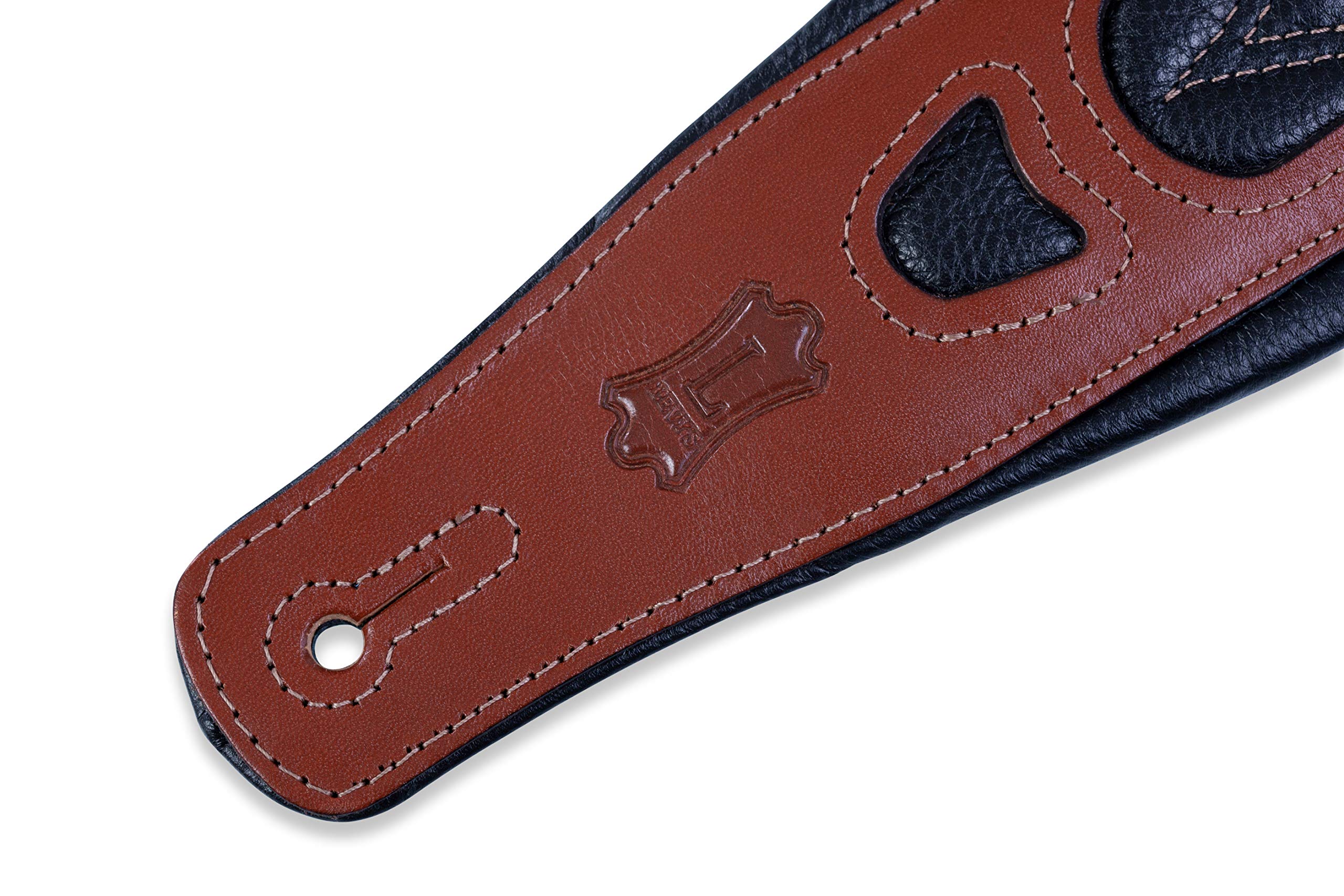 Levy's Leathers PM31-WAL - Correa para guitarra de cuero, 6,35 cm (acolchado)