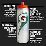 Gatorade Insulated Squeeze Bottle, Black, 30oz