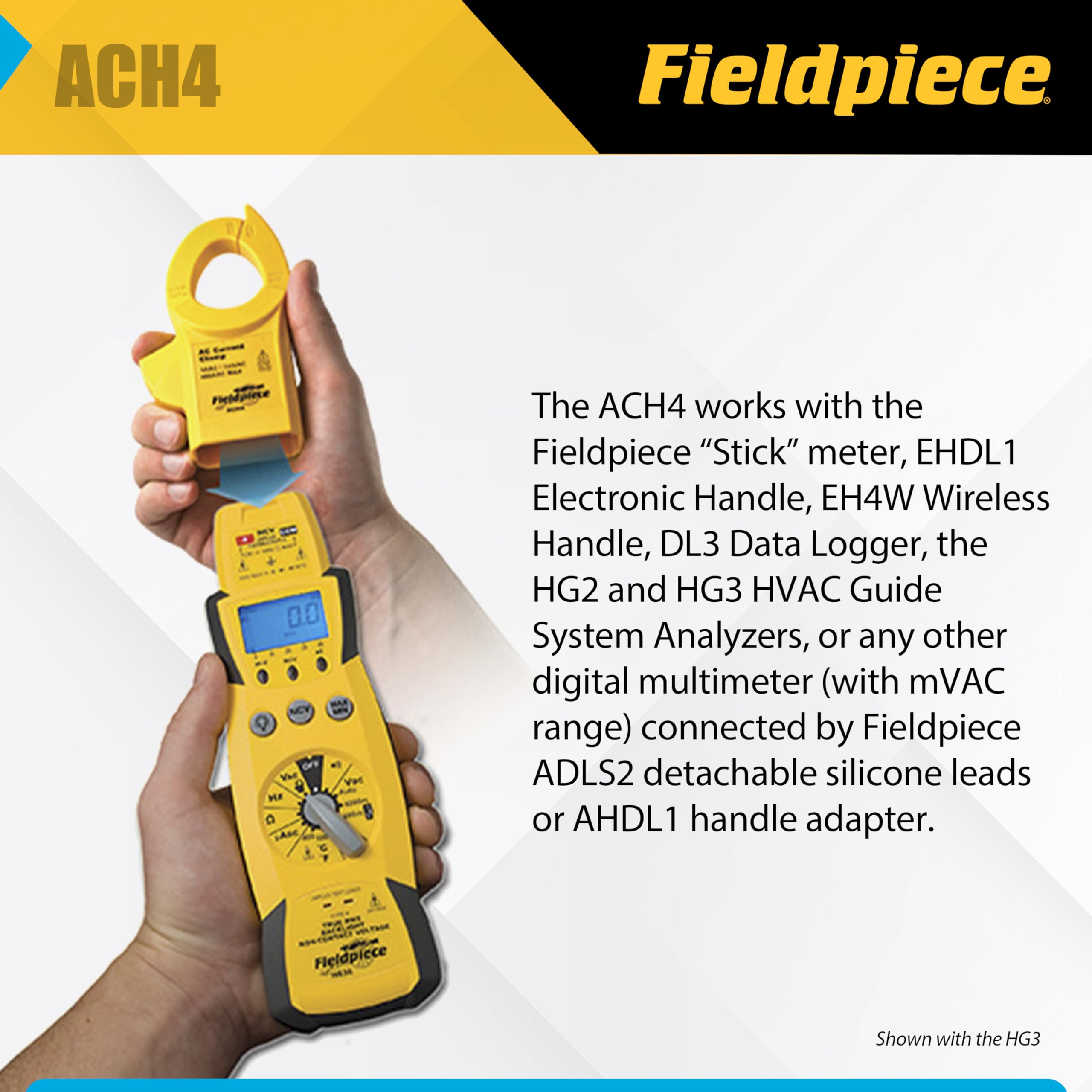 Fieldpiece ACH4 400 Amp Clamp Accessory Head - Multi Testers