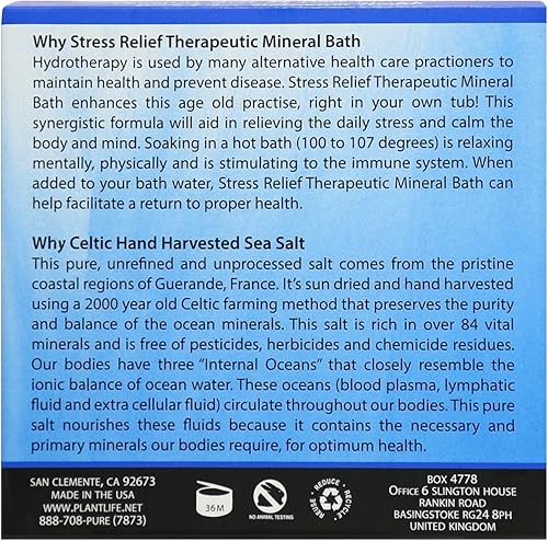 Miniatura 3 de Sal de baño mineral terapéutica para aliviar el estrés - 3oz