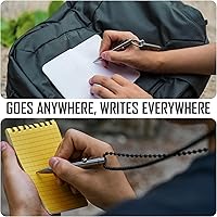 Vista 3 de KeyUnity KP04ST Titanium EDC Bolt Action Pen & KS05 Mosquetón de acero inoxidable Mini Clips Bundle