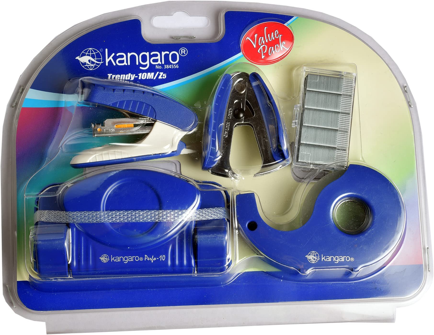 Kangaro Stationery Gift Set for Office & Home Trendy 10 M/Z5 Blue Color
