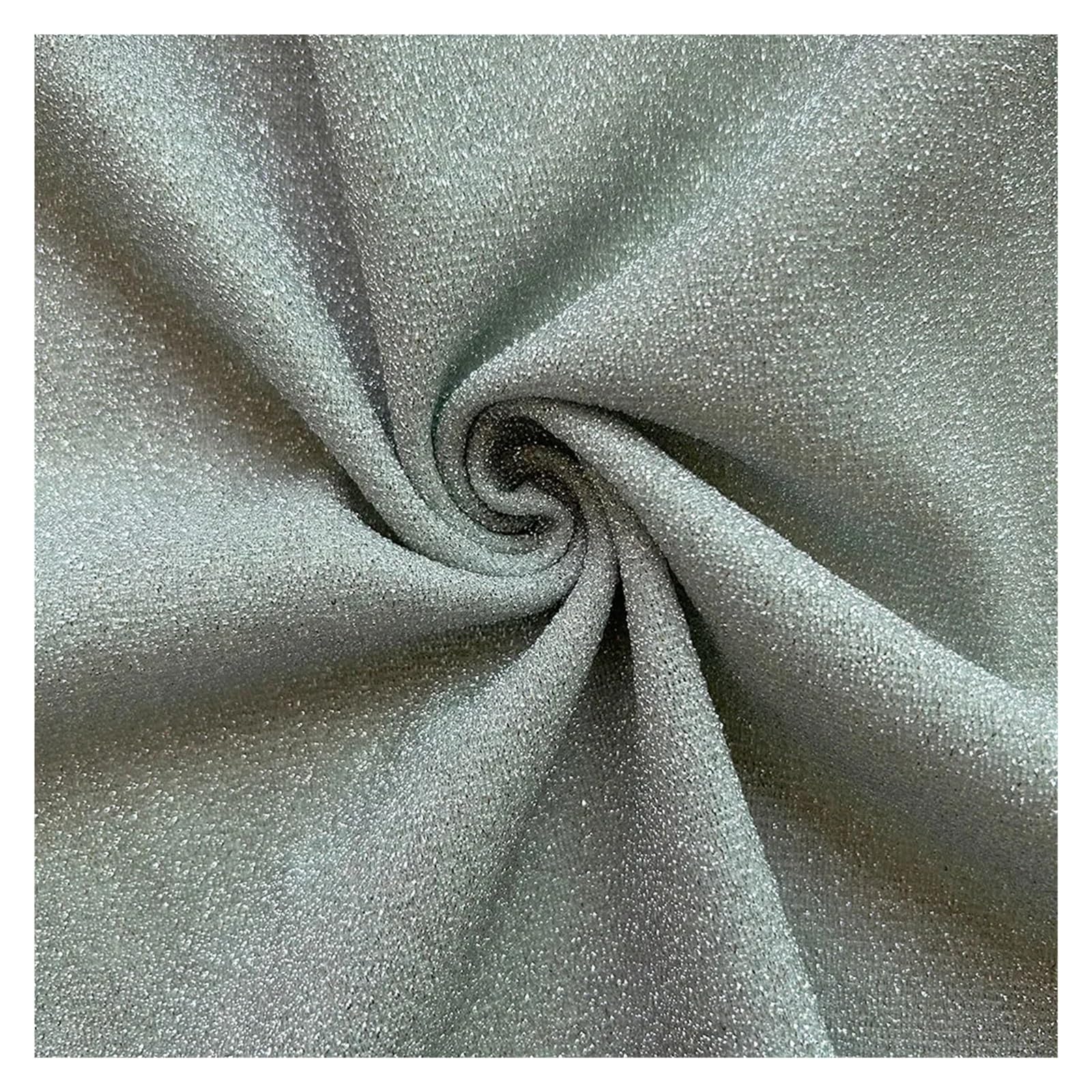 Tejidos metalizados brillantes, Tela elástica de punto con purpurina brillante, multicolor, 50 cm x 150(Red)