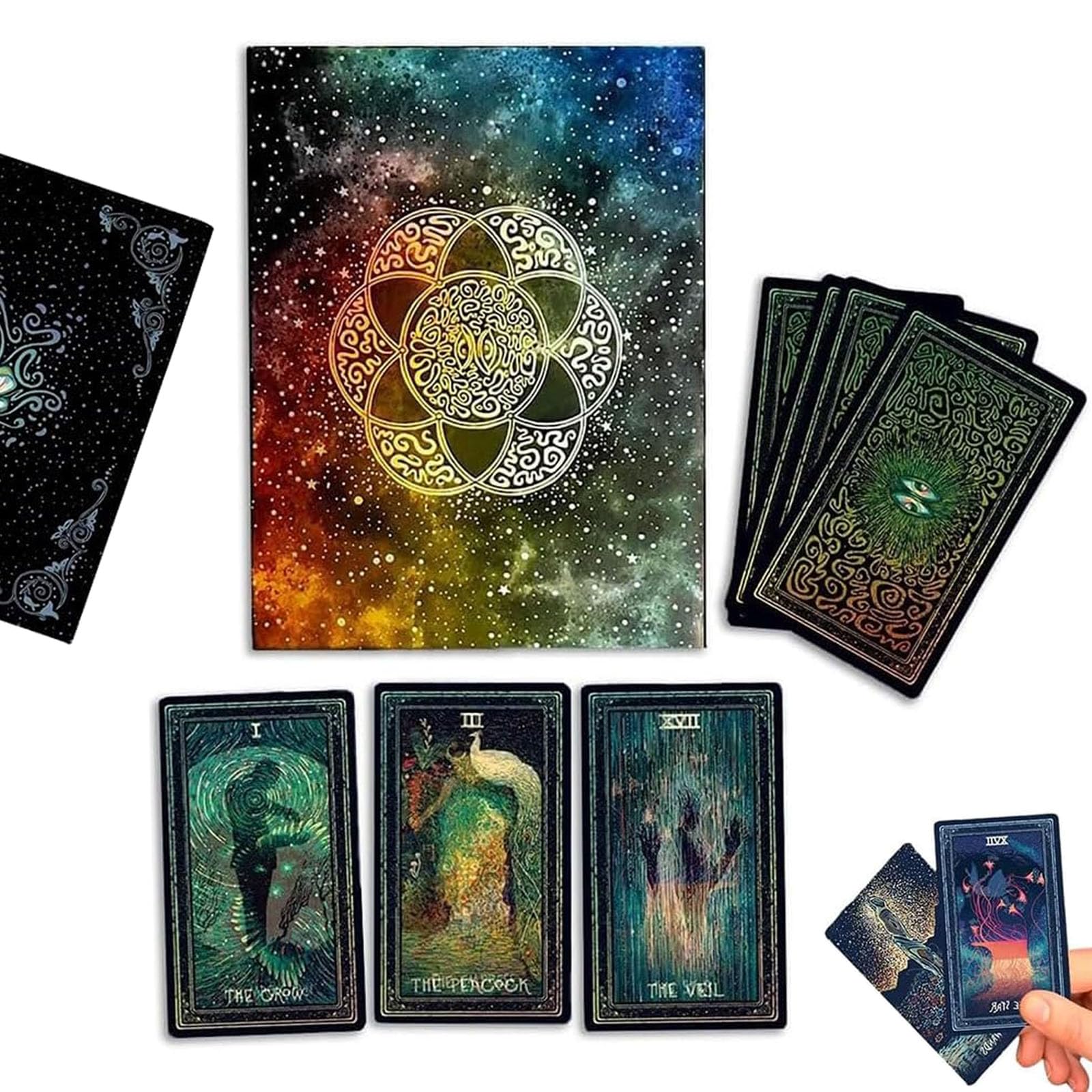 Witch Mirra Visions: Lenticular Tarot & Oracle Deck, 79 Cards with