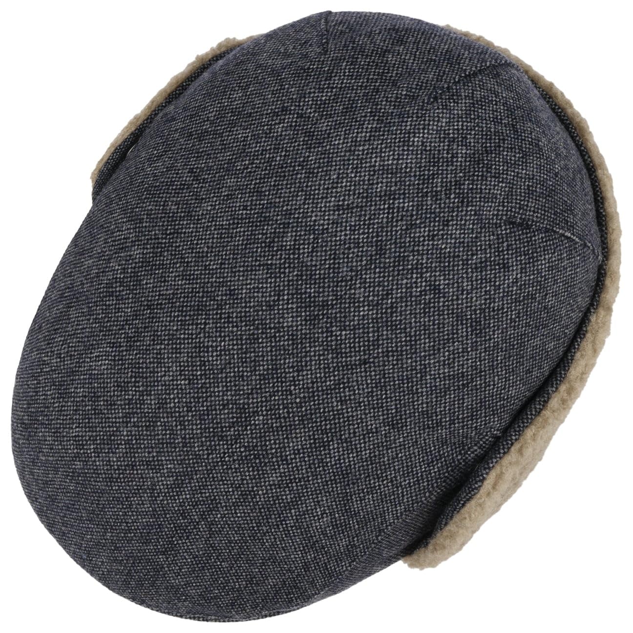 Barts Monzonite Denim Flatcap Schirmmütze Schiebermütze Herren - mit Schirm, Futter, Lederband, Lederband Winter Herbst-Winter