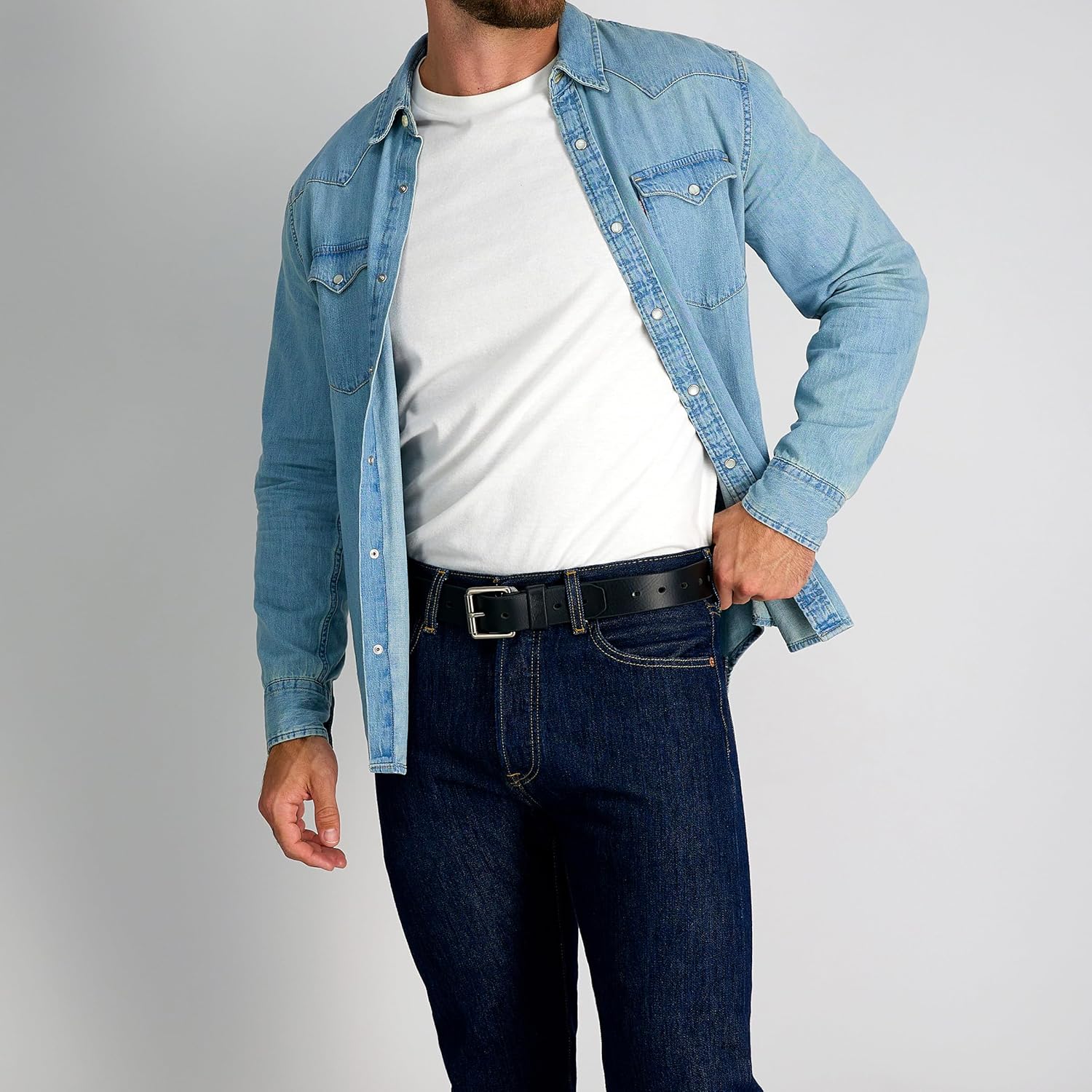 Levi’s Men’s Casual Leather Belt, Classic Strap for Jeans & Everyday Wear