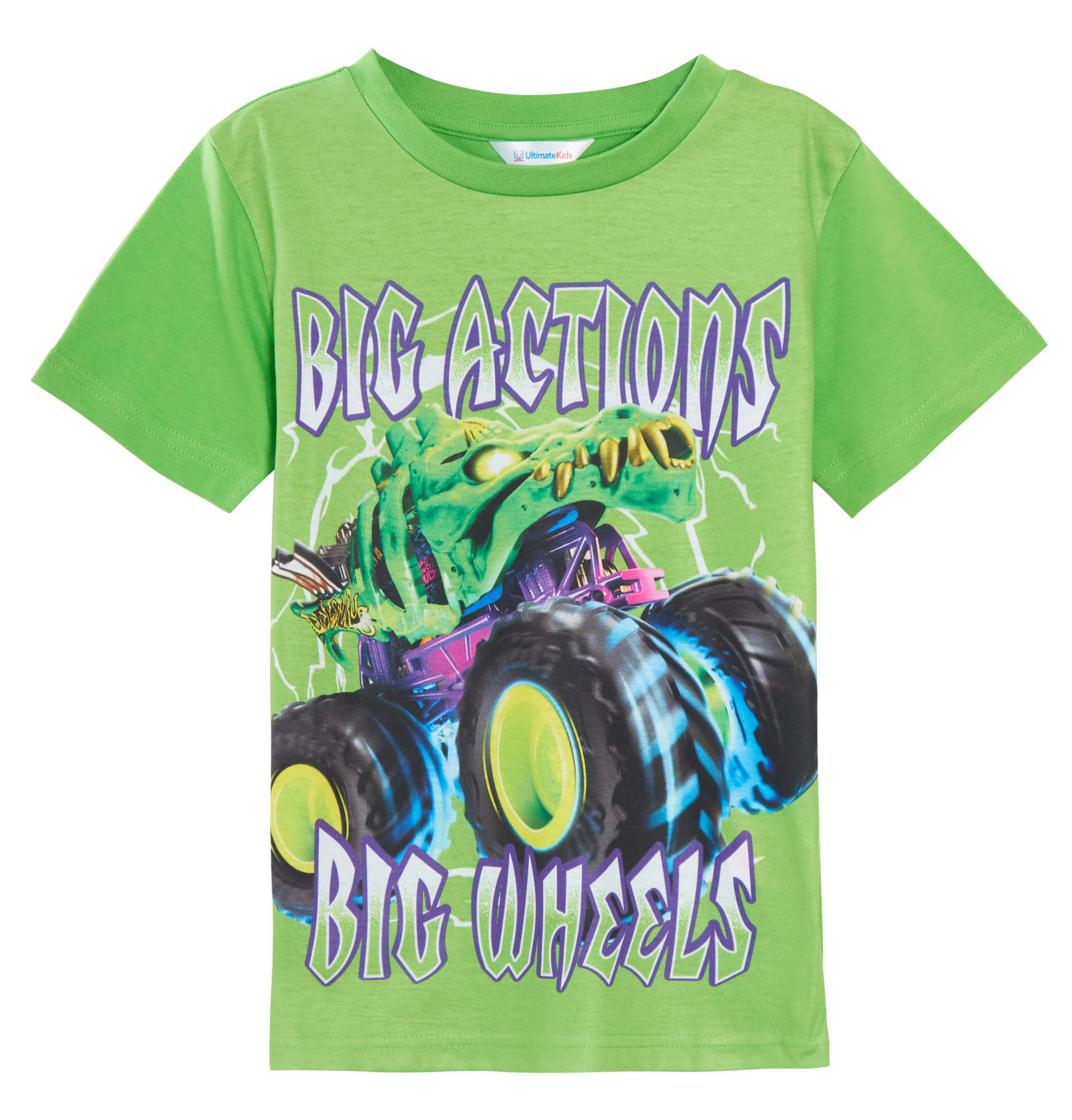 Hot Wheels Zestaw 3 Koszulek Monster Trucks Dla Dzieci Krótki Rękaw
