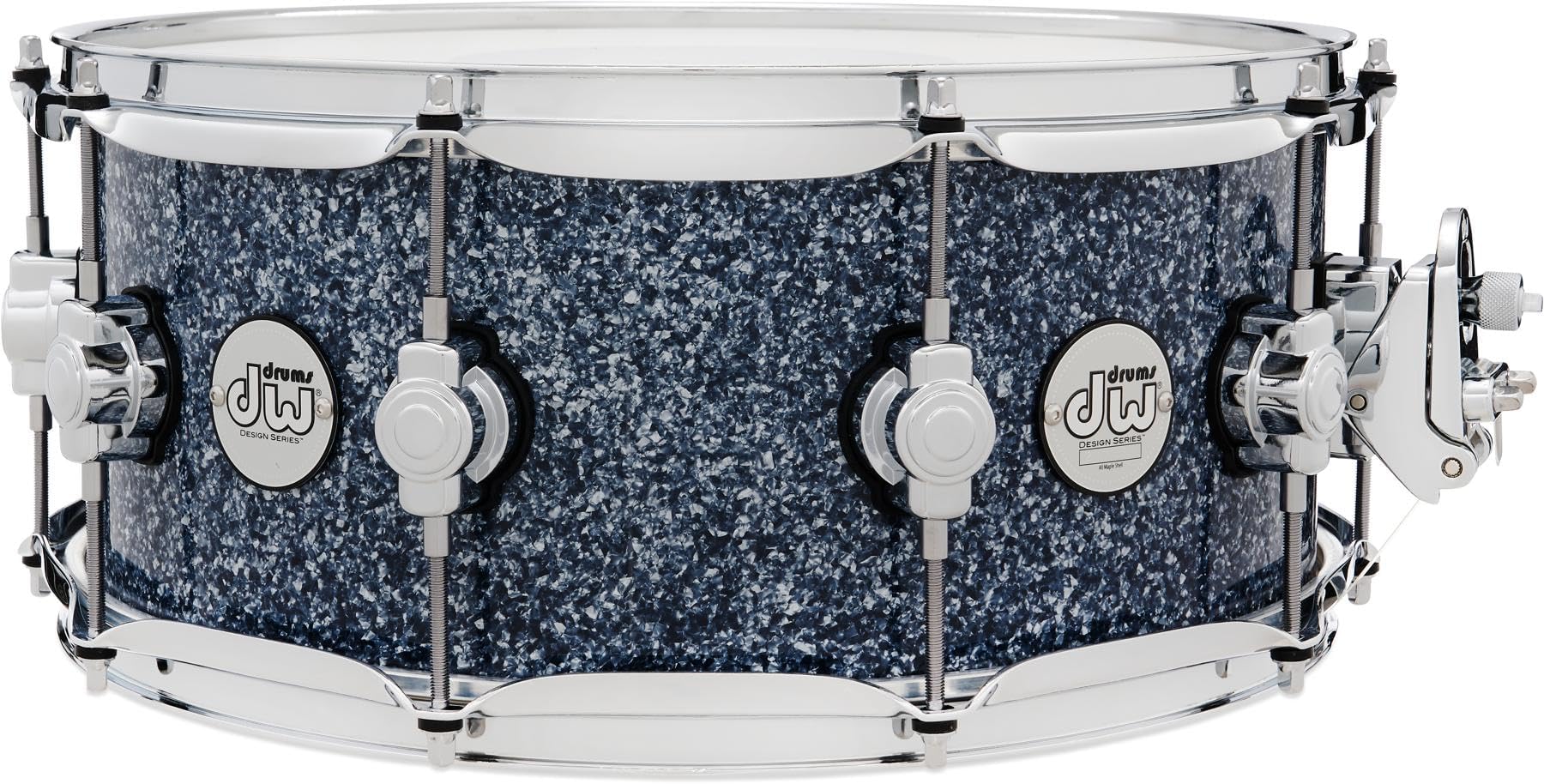 DW Design Series Snare Drum - 6 x 14 inches, Blue Granite, Limited Finish