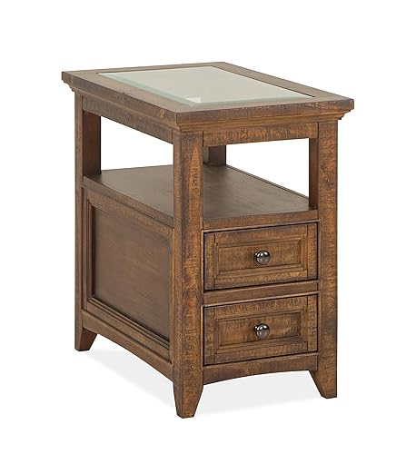 Magnussen Bay Creek End Table, Toasted Nutmeg