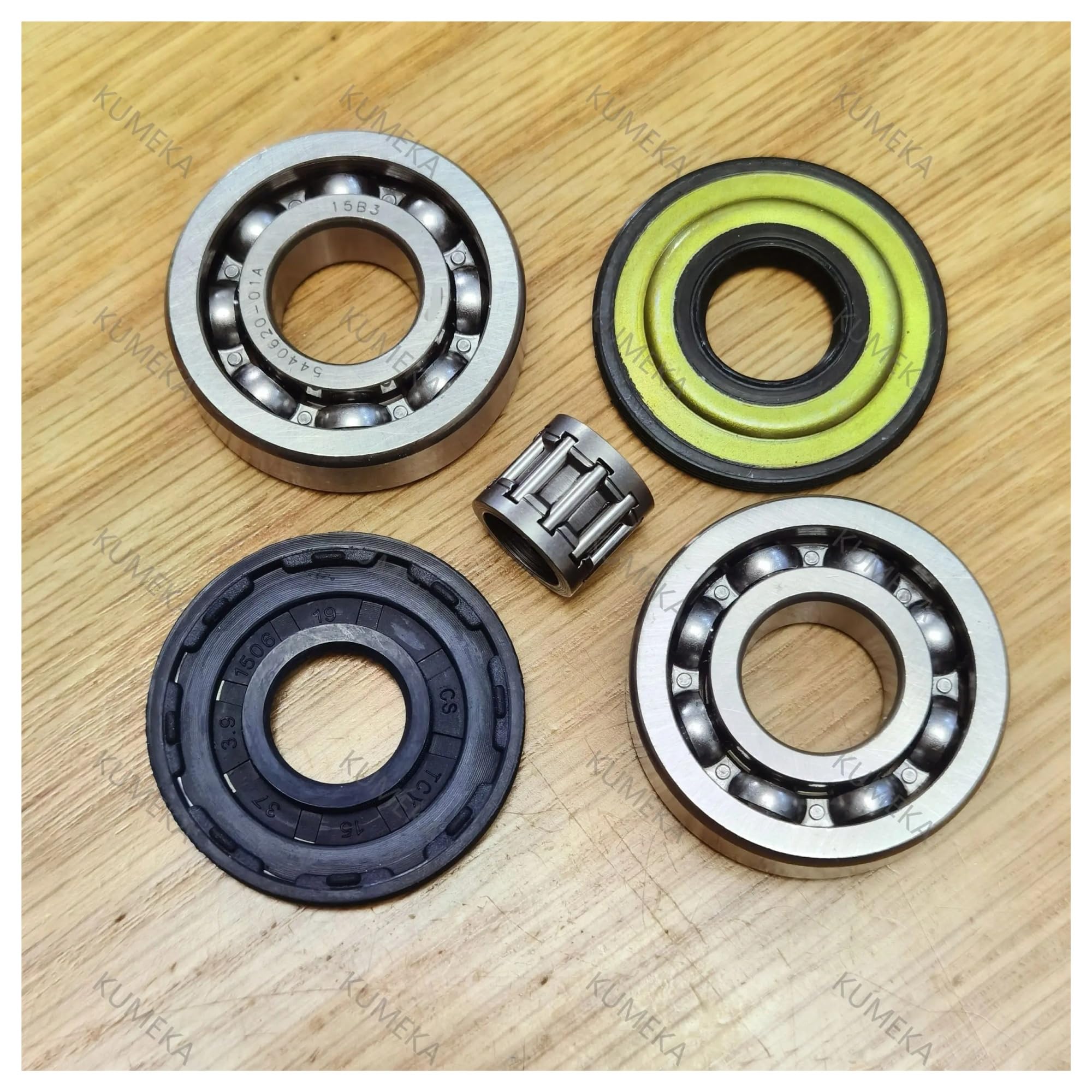 Fit For H-u-s-q-v-a-r-n-a 445 450 Replace 544062001 Crankshaft Ball Bearing Oil Seal Needle Bearing Kit(15sets bearings)