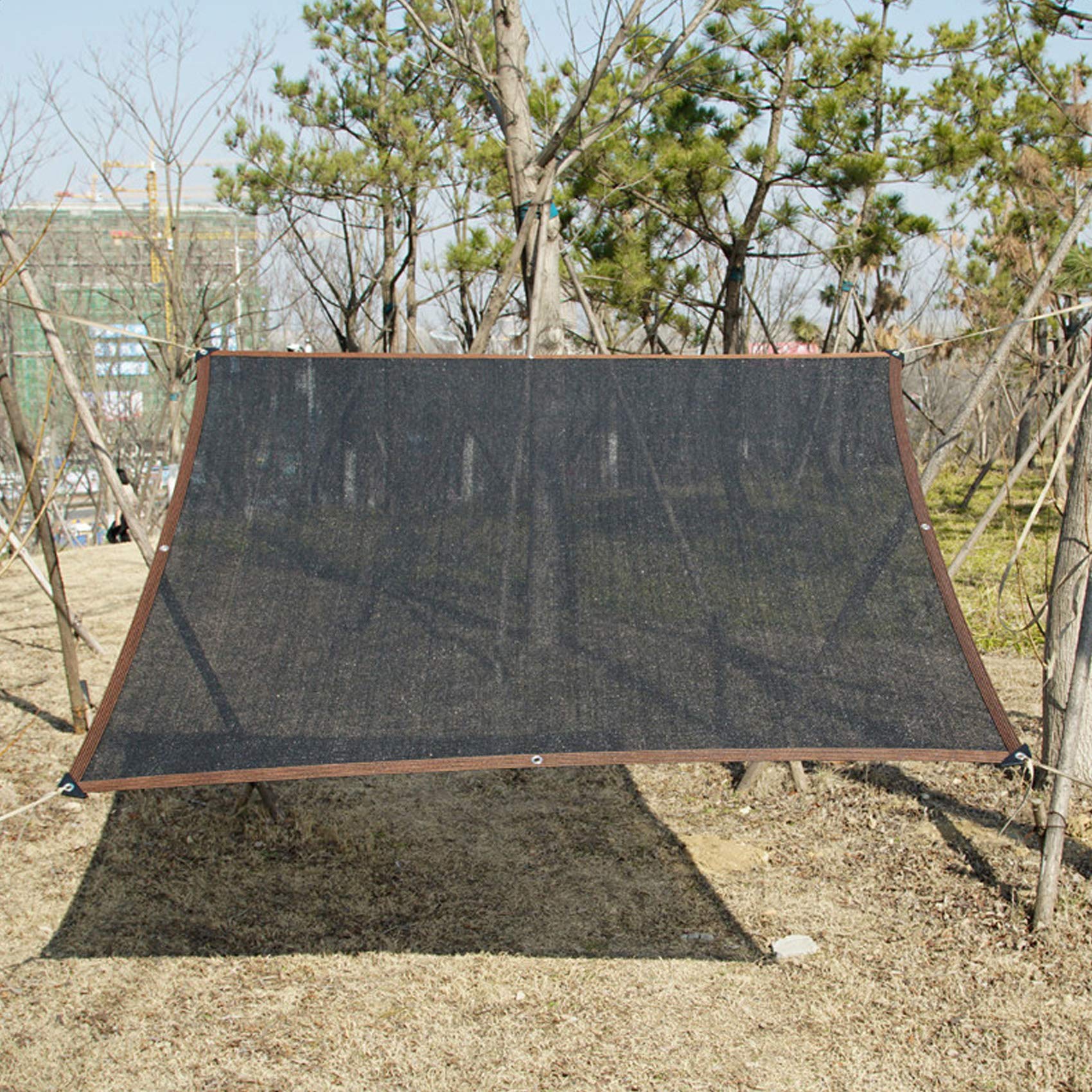 Malla Sombreo 90%,Red de Sombreado,Engrosar el Cifrado,Protección UV,Red de Sombra de Privacidad Transpirable,con Ojales,para Techo Balcón Jardín Terraza Plantas Piscina (10x10m/32.8x32.8ft)