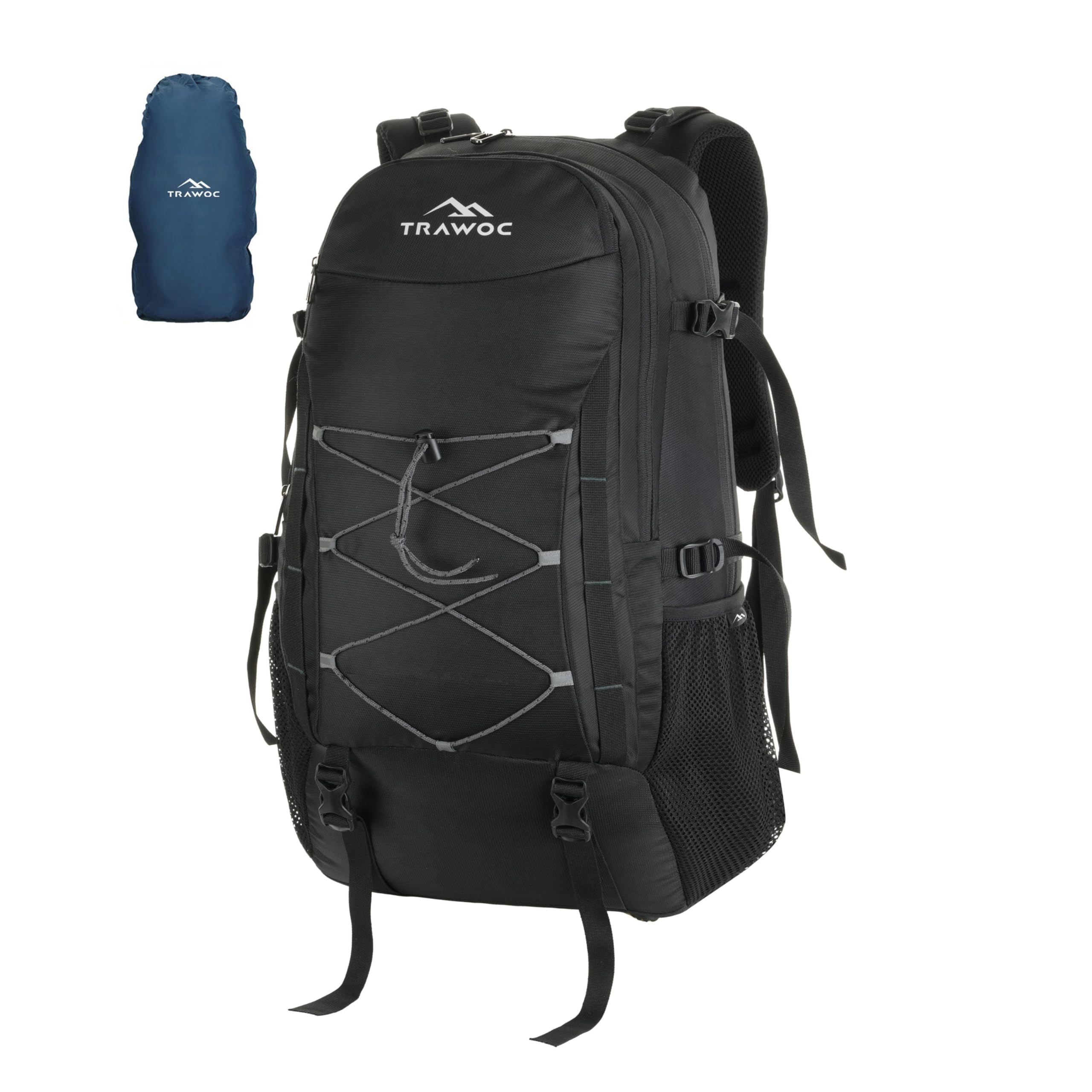 INFERNO 40 Litre Travel Backpack Laptop Backpack for Men and Women Casual Bag for Regular Travelling, Trekking & Hiking Black, LHK003