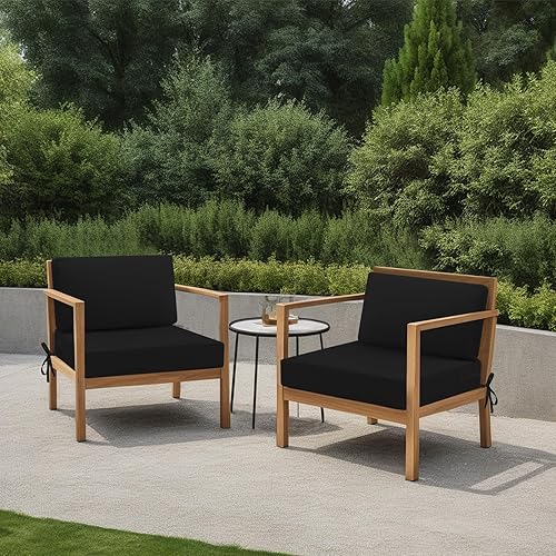 Miniatura 2 de idee-home Cojines de exterior para muebles de patio, cojín de asiento para exteriores, impermeable, Hampton Bay, asiento profundo, cojines de