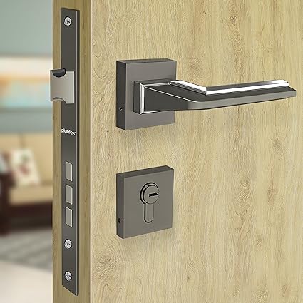 Plantex Heavy Duty Door Lock - Main Door Lock Set with 3 Keys/Mortise Door Lock for Home/Office/Hotel (Satin Black-Matt)