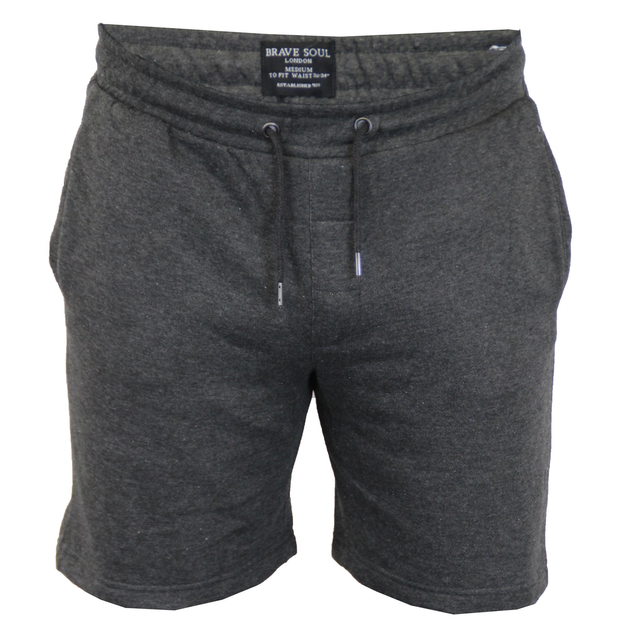 Brave Soul Men's Shorts 69TARLEYL Charcoal Large
