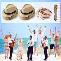 Vista 6 de Skicuff Paquete de 16 sombreros cubanos a granel, pancartas de sombreros cubanos a granel, noche de La Habana, decoración de fiesta de cumpleaños