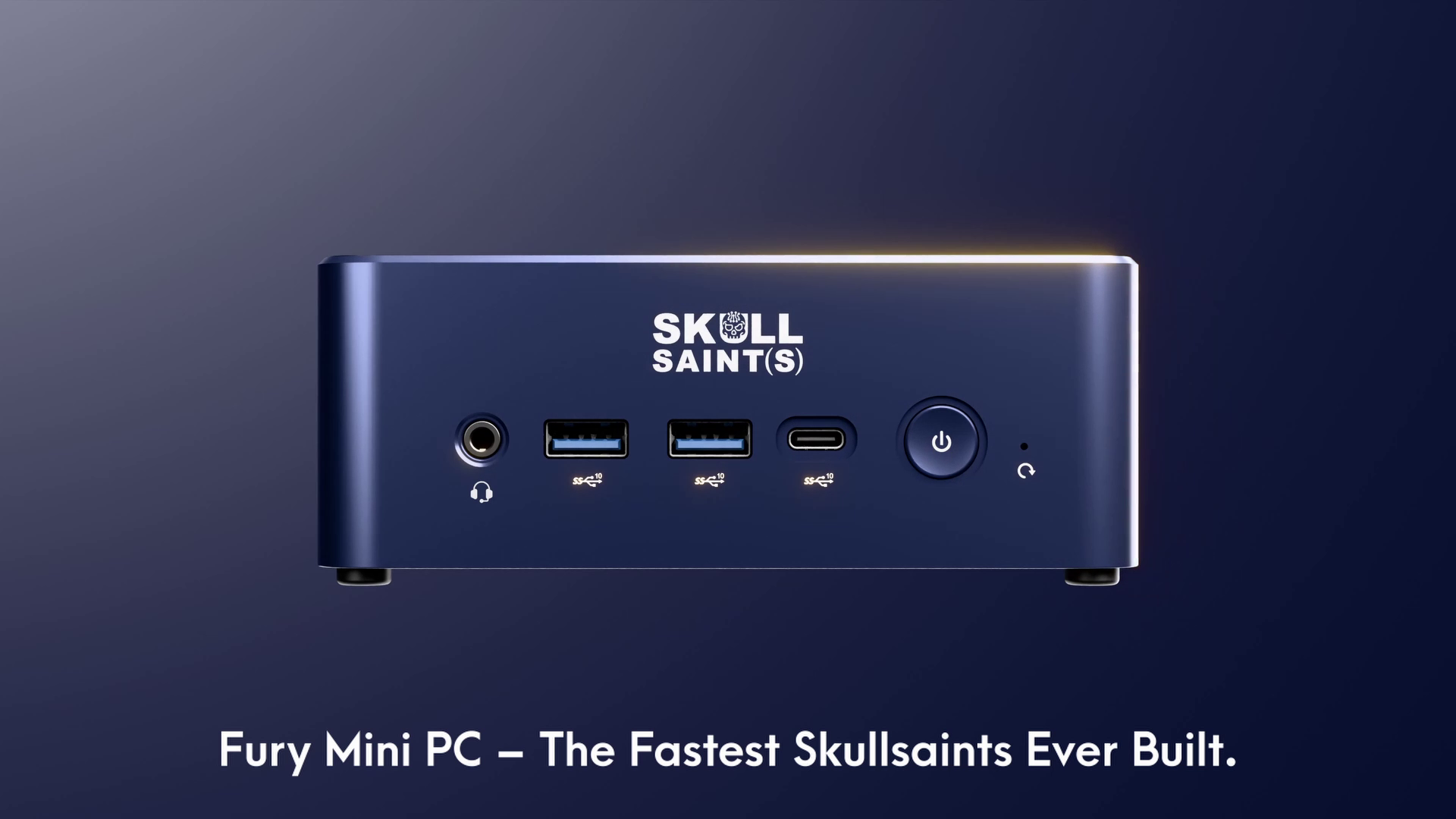 SKULLSAINTS Fury Compact Mini PC with Ryzen 7840HS, Radeon 780M