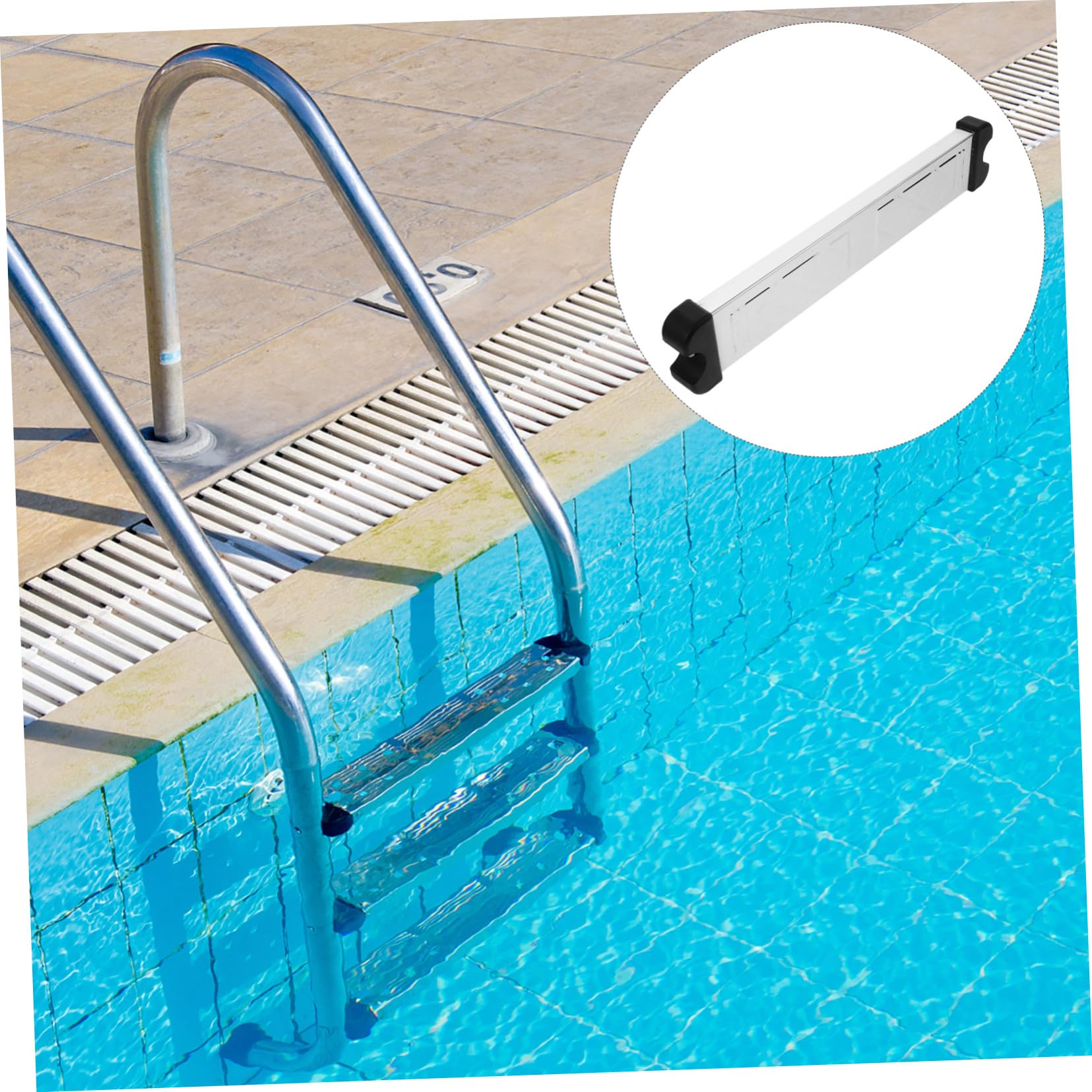 Marche Antidérapante pour Échelle De Piscine en Acier Inoxydable 304 Brossé, Remplaçante, Compatible Échelle Piscine, Marche Unique Robuste Et Solide pour Sécurité Aquatique