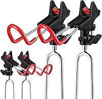 Vista 9 de Plusinno Soportes para cañas de pescar - Equipo actualizado de soporte para caña de pescar ajustable a 360 grados para orilla, playa, regalo