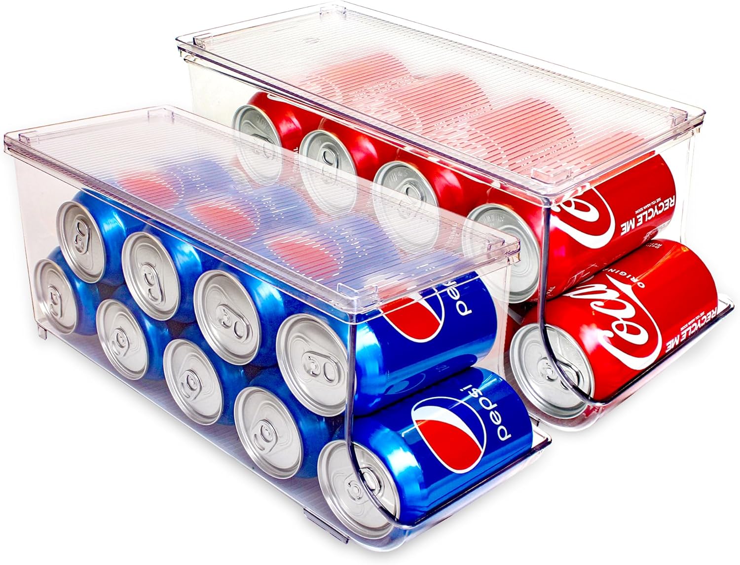Murai Soda Can Organizer 2 Pack Canned Food Holder for