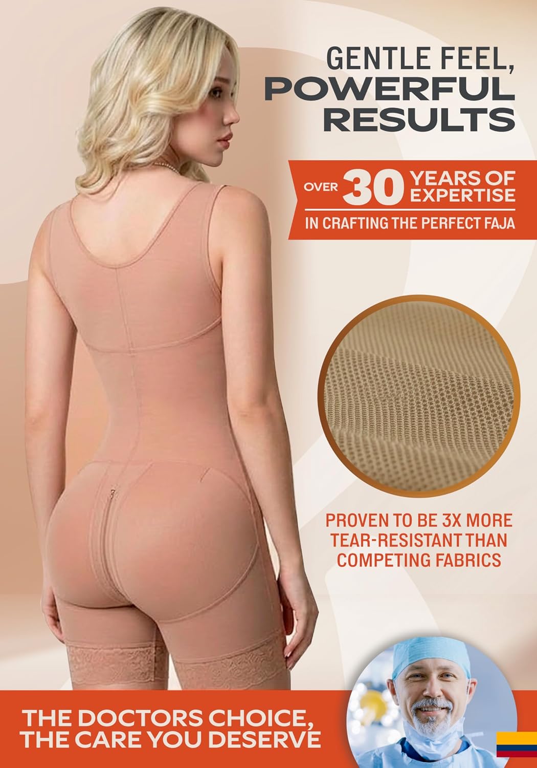 Sonryse Shapewear for women Fajas Colombianas Moldeadoras | Stage 2 Faja Control Shapewear after Tummy Tuck and Liposuction